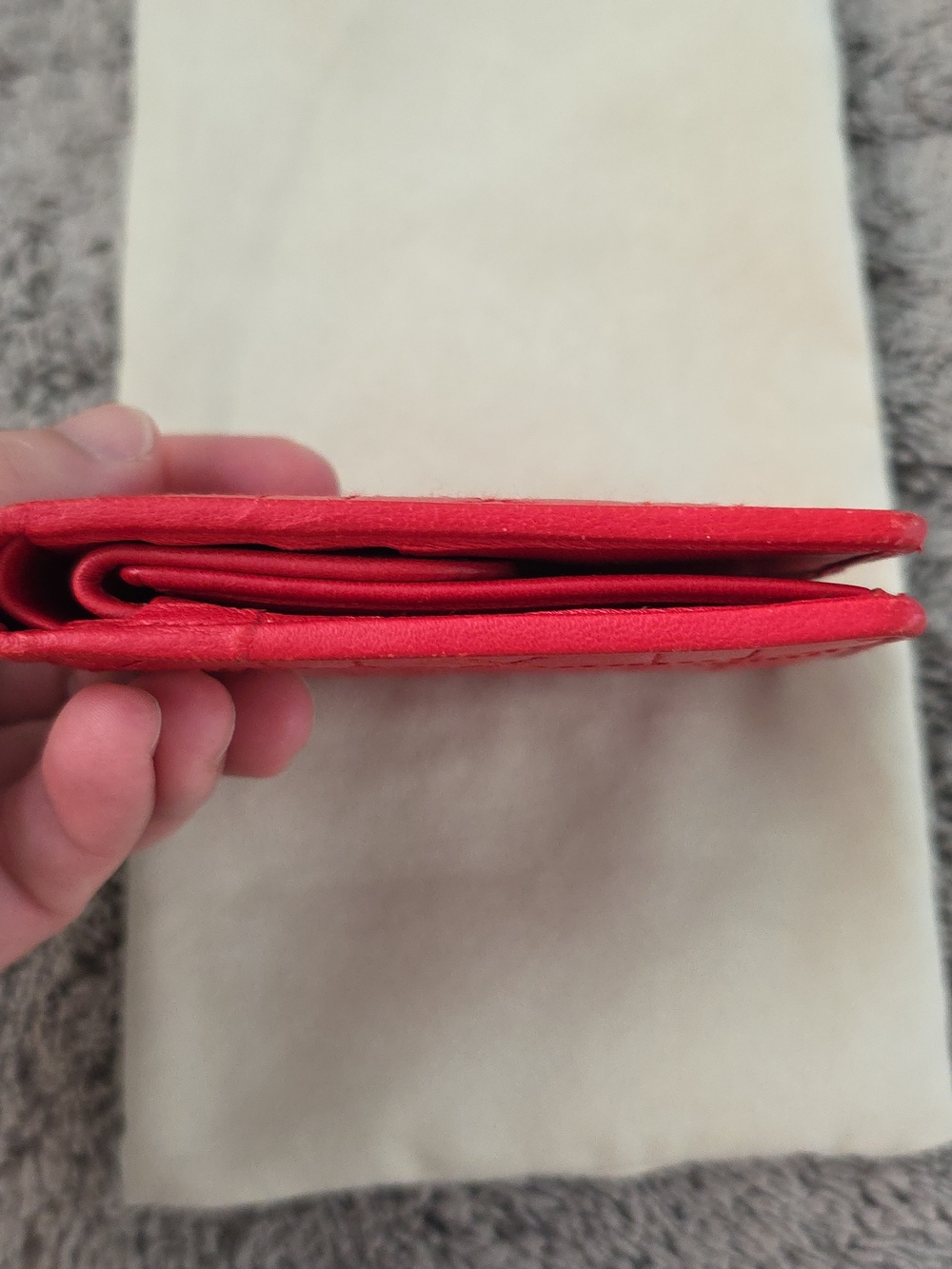 Dior Red Quilted Leather Wallet - Picture 3 of 13